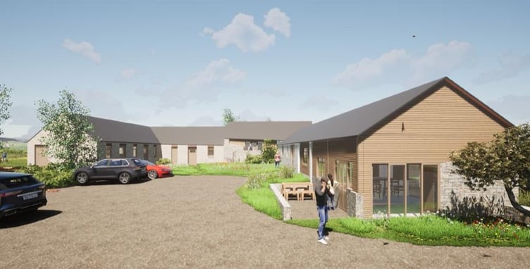 An artist impression of part of the scheme at Upper House, Llandruidion, near Solva. Picture: Huw Griffiths Architects Ltd application to Pembrokeshire Coast National Park.