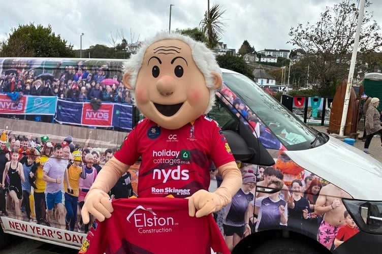 Swim mascot Charlie Shivers has been busy working on this year's NYDS rugby shirts and he's delighted to say that they have arrived and are now available to buy at Salt On The Strand in Saundersfoot for £35. 