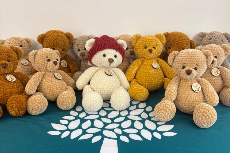 Crocheted teddies to CRY (Cardiac Risk in the Young)