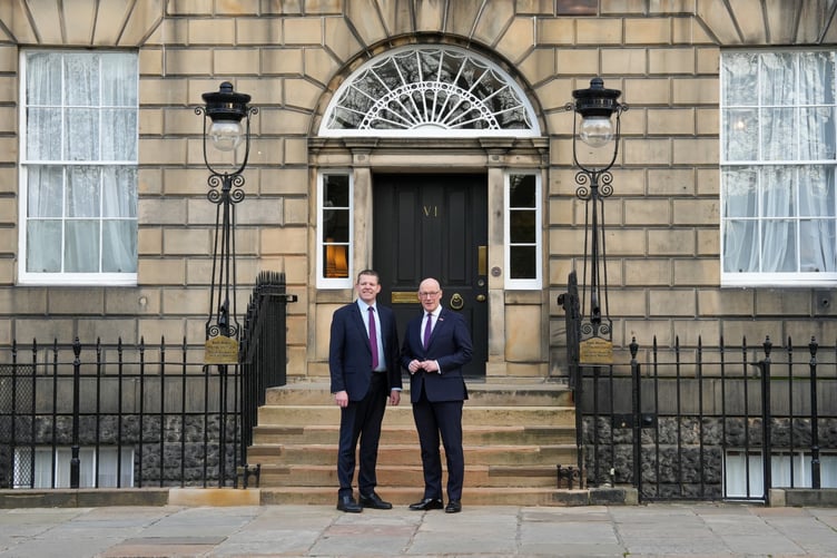 First Minister and SNP Leader John Swinney and Leader of Plaid Cymru Rhun ap Iorwerth