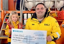 Five-year-old raises over £2,500 for Tenby RNLI with running challenge