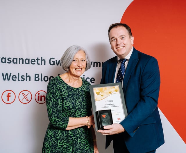 Pembrokeshire blood donors recognised for saving 17,630 lives