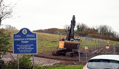 Initial work starts at Tenby's Brynhir housing development