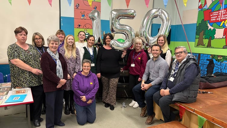 Staff at Ysgol Llys Hywel, Whitland’s 150-year celebrations