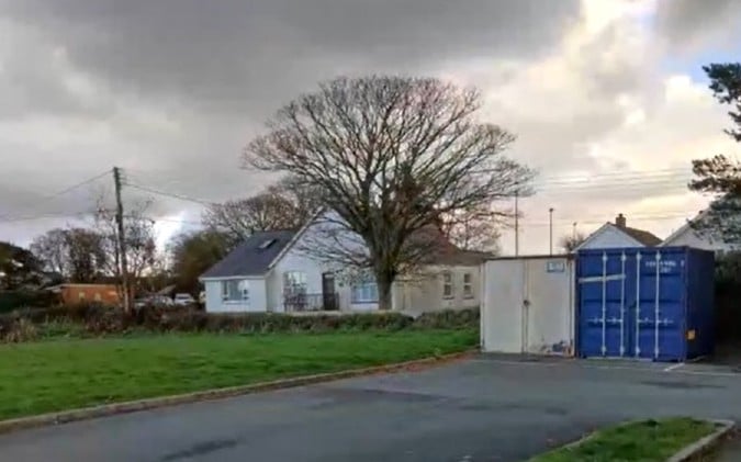 An impression of the battery box with ‘paladin fence’ proposed for the micro energy storage project at St Daniel's Hill and St Daniel's Drive, Pembroke. Picture: AMP Clean Energy Pembrokeshire County Council application.