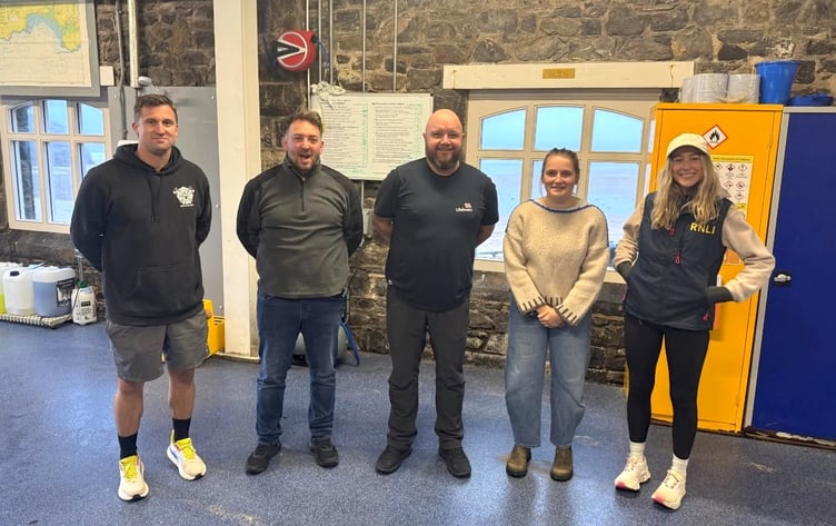 Pictured (L-R) are Rhys Thomas, Ben Field-Thomas, Aled Williams (Assessor), Maisy Woodcock and Alice Mulholland.