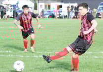 Hakin United run riot to stay top as goals fly across Division One