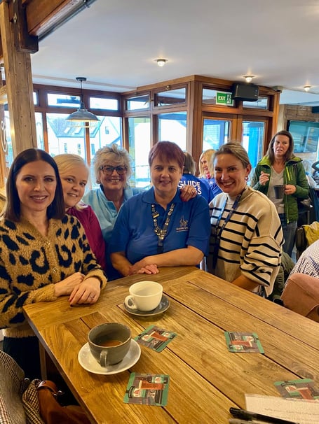 Pembrokeshire Fundraising group of Guide Dogs Cymru held a successful coffee morning at the Harbwr Bar, Saundersfoot.