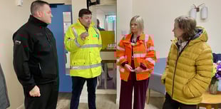 First Minister visits Whitland flood aftermath