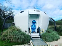 Pembrokeshire's unique UFO glamping pod