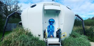 Pembrokeshire's unique UFO glamping pod