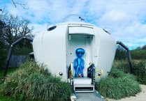 WATCH: Stay in a UFO: Inside Pembrokeshire’s unique glamping pod