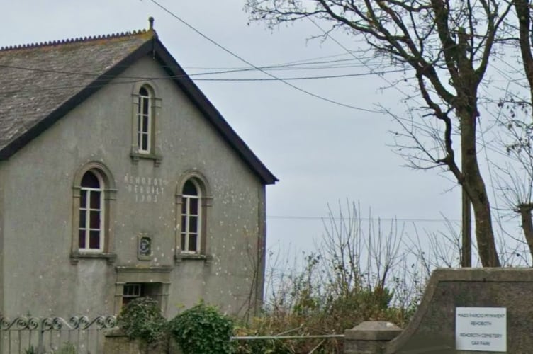 Rehoboth Chapel, near Square and Compass. Picture: Google Street View.