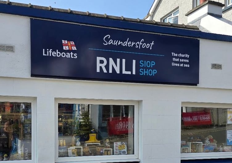 The Saundersfoot RNLI charity shop
