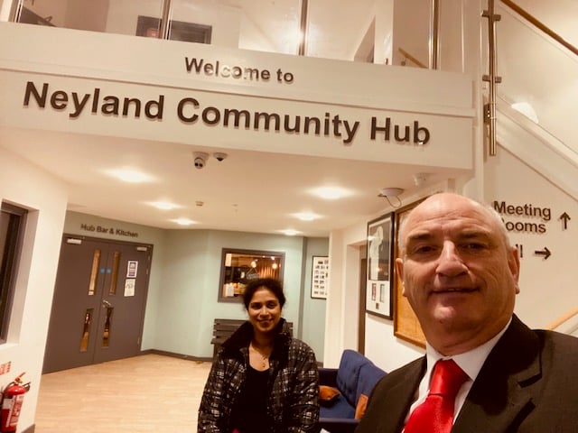Dr Suchitra Vijay and Cllr Thomas Tudor were invited to the inaugural meeting of the Neyland and Johnston Surgeries Patient Participation Group by Cllr Simon Hancock and Cllr Paul Miller to provide a brief introduction on how the PPG meeting works at St Thomas’ Surgery in Haverfordwest.