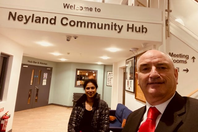 Dr Suchitra Vijay and Cllr Thomas Tudor were invited to the inaugural meeting of the Neyland and Johnston Surgeries Patient Participation Group by Cllr Simon Hancock and Cllr Paul Miller to provide a brief introduction on how the PPG meeting works at St Thomas’ Surgery in Haverfordwest.