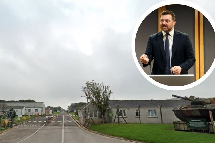 A call for assurances that Castlemartin military camp will not be used to house asylum seekers has been made to the Home Office by Senedd Member Samuel Kurtz. 