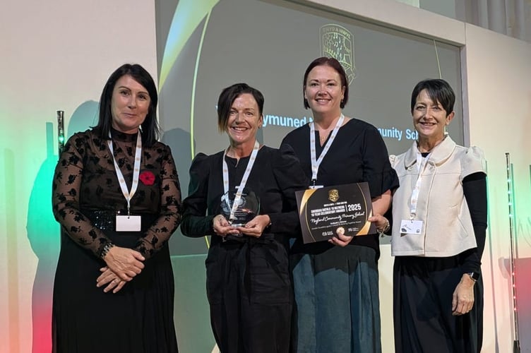 Neyland Community School picked up an award for its Food and Fun programme. 