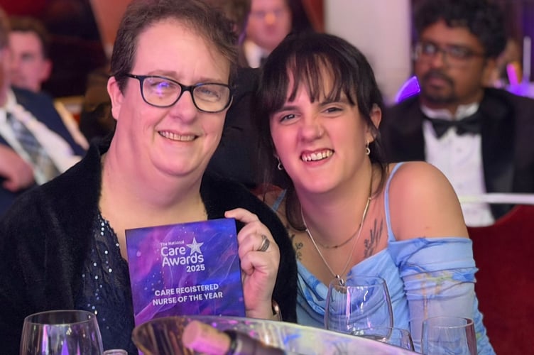 Pembroke Dock's Sarah Lees receives top honour at National Care Awards for her dedication and leadership.