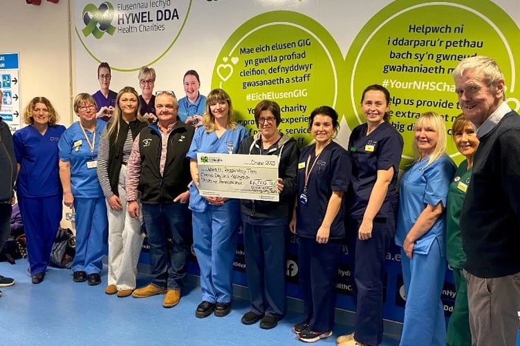 Pictured above: Staff from Withybush Hospital.