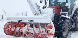 Preseli Hills road blocked by snow, public urged to stay away