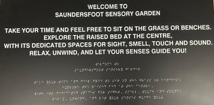 Saundersfoot's Sensory Garden makeover coming along