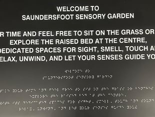 Saundersfoot's Sensory Garden makeover coming along