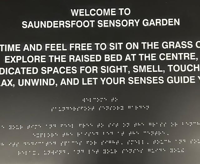 Saundersfoot's Sensory Garden makeover coming along