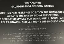 Saundersfoot's Sensory Garden makeover coming along