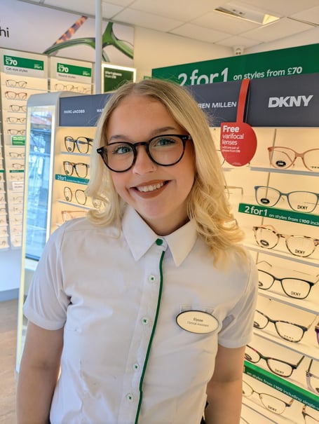 Trainee dispensing optician Elysse Hubbard is in the running for Student of the Year 2025