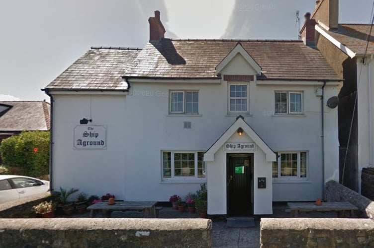 The Pembrokeshire Coast National Park Authority has refused plans to build a house on The Ship Aground pub's car park due to highway safety and parking concerns.
