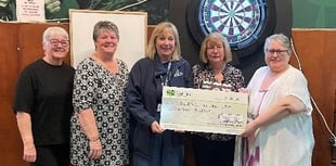 Darts team scores boost for Glangwili children's ward