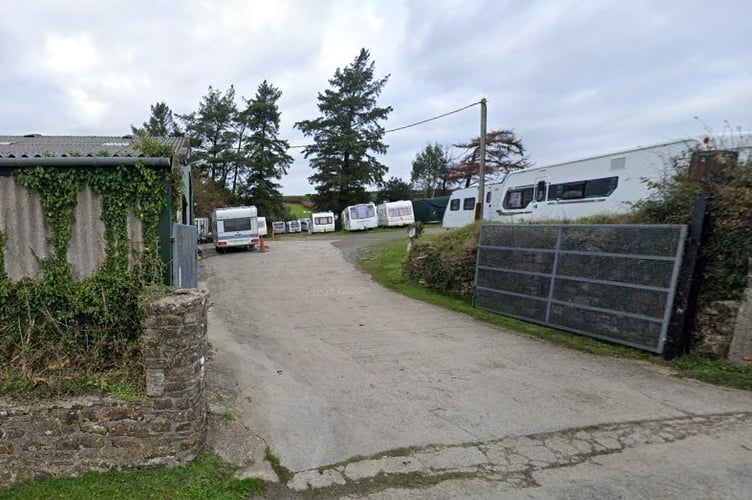 Noel Richards is seeking permission to extend an existing caravan storage facility at Merrixton House Farm, near Stepaside. Picture: Google Street View.