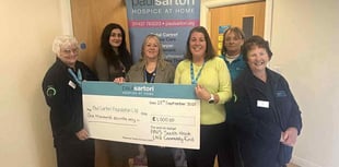 Paul Sartori Hospice uniform donation