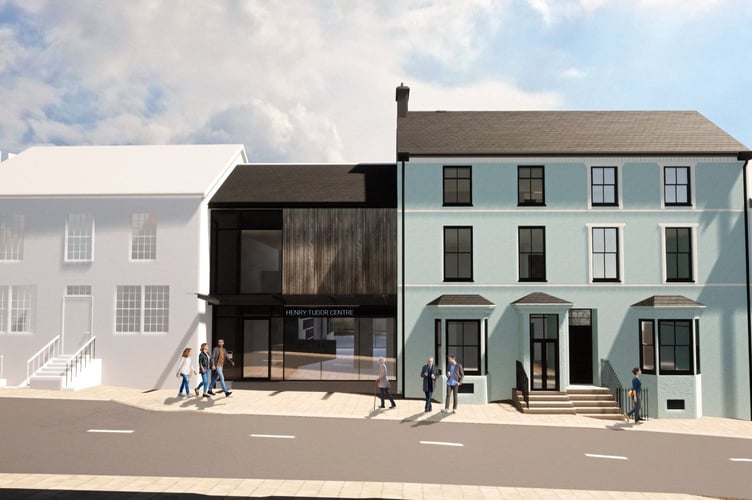 An artist's impression of the new Henry Tudor Centre in Pembroke.