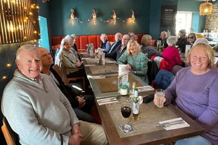 Guests await their 50th anniversary lunch