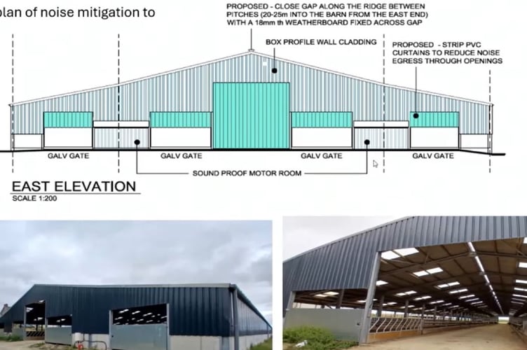 Retrospective permission for a replacement cattle housing and silage clamp at Upper Ty Rhos, Wolfscastle was granted. Picture: Pembrokeshire County Council webcast.