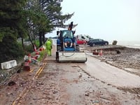Storm Bram triggers flood warnings for Tenby and Pembrokeshire