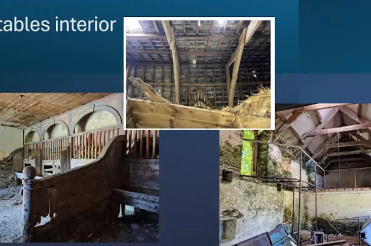 Permission has been granted for the conversion of Grade-II-listed outbuildings into three dwellings at Llwyngwair Home Farm, Newport. Picture: Pembrokeshire Coast National Park webcast.