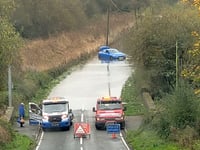 Tenby councillor criticises flooded route handling