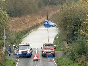 Tenby councillor criticises flooded route handling