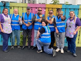 Motorcycle group transforms hospital play area