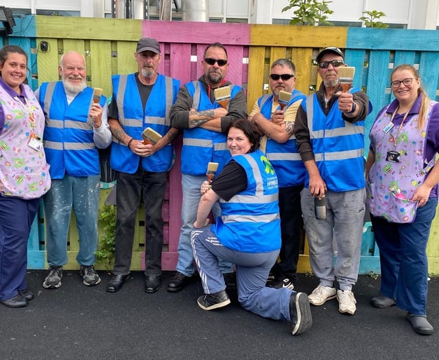 Motorcycle group transforms hospital play area