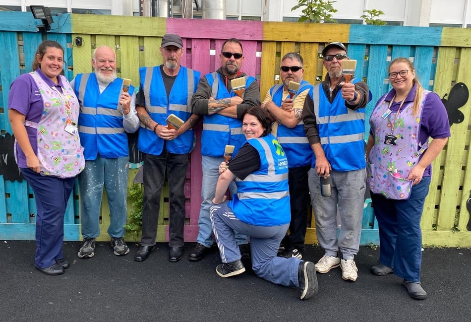 Motorcycle group transforms hospital play area