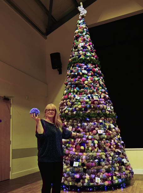 Saundersfoot’s Regency Hall venue has unveiled its magical, one-of-a-kind Pom Pom Christmas Tree