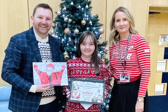 Pembrokeshire pupil shines in Christmas card contest