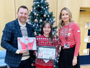 Pembrokeshire pupil shines in Christmas card contest