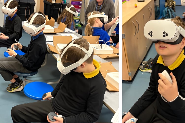 Space-themed VR workshop at Neyland Community School