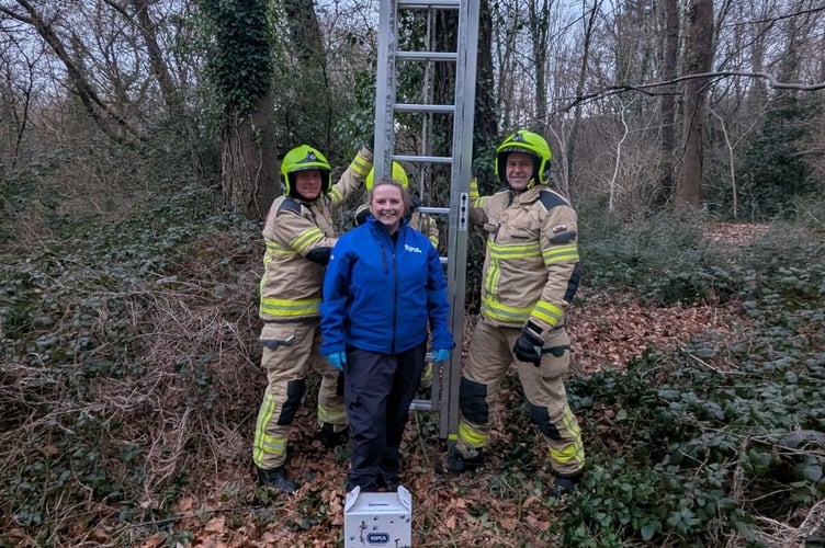 This year Kirsty (pictured at a rescue earlier this year) will be responding to emergency calls between 12pm and 8pm.