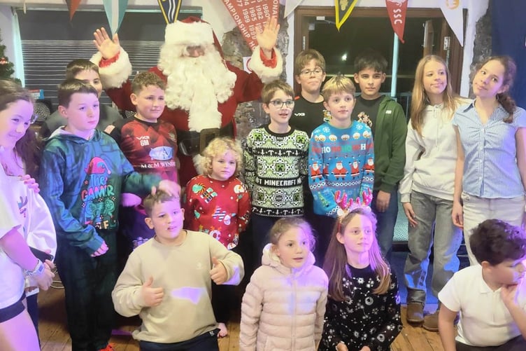 The junior Christmas party at Tenby Sailing Club